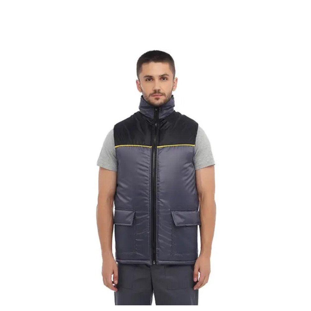 Жилет утеплений Service Odyag синтепон і на флісі графіт сірий
