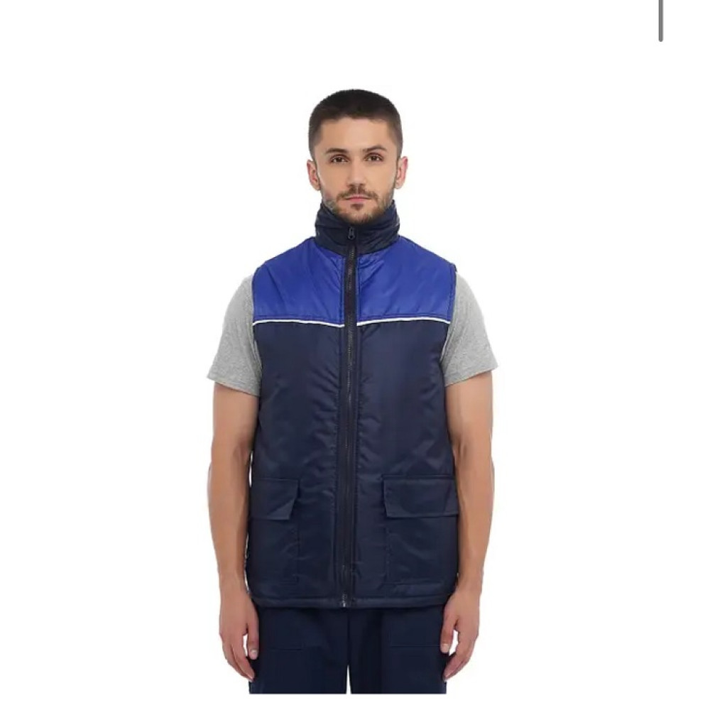 Жилет утеплений Service Odyag синтепон і на флісі графіт сірий