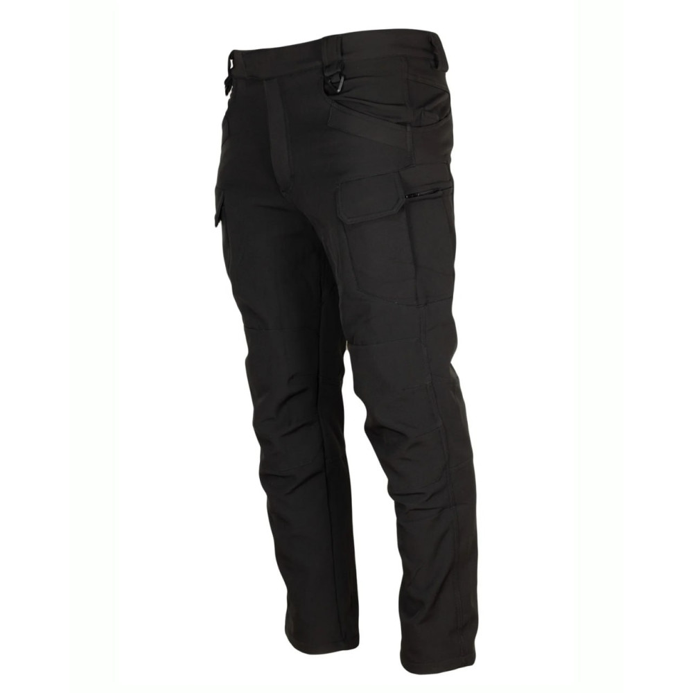 Штани водонепроникні на весну на флісі софтшелл Soft Shell чорний