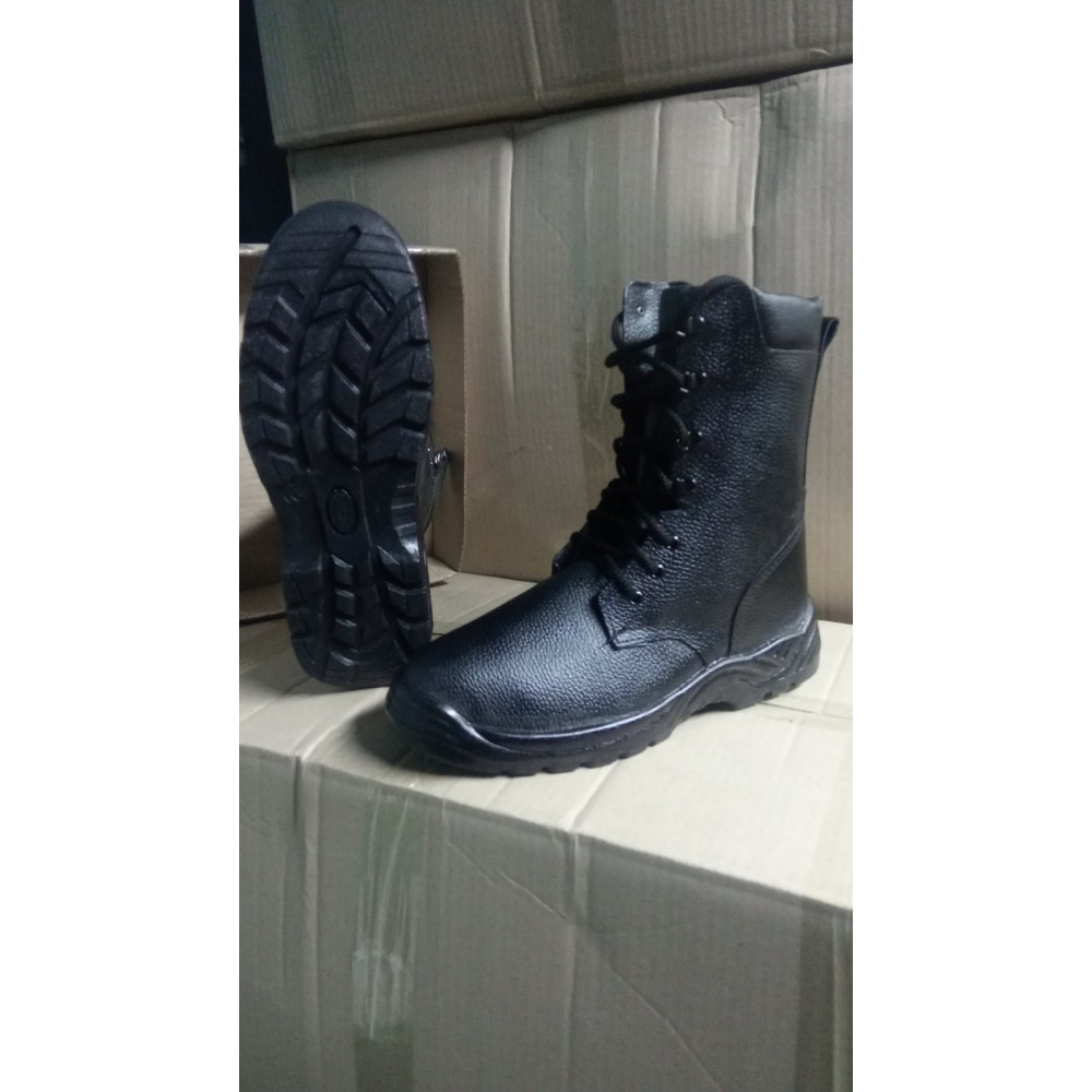 Берцы ботинки кожаные весна лето Service Odyag Mangus черный