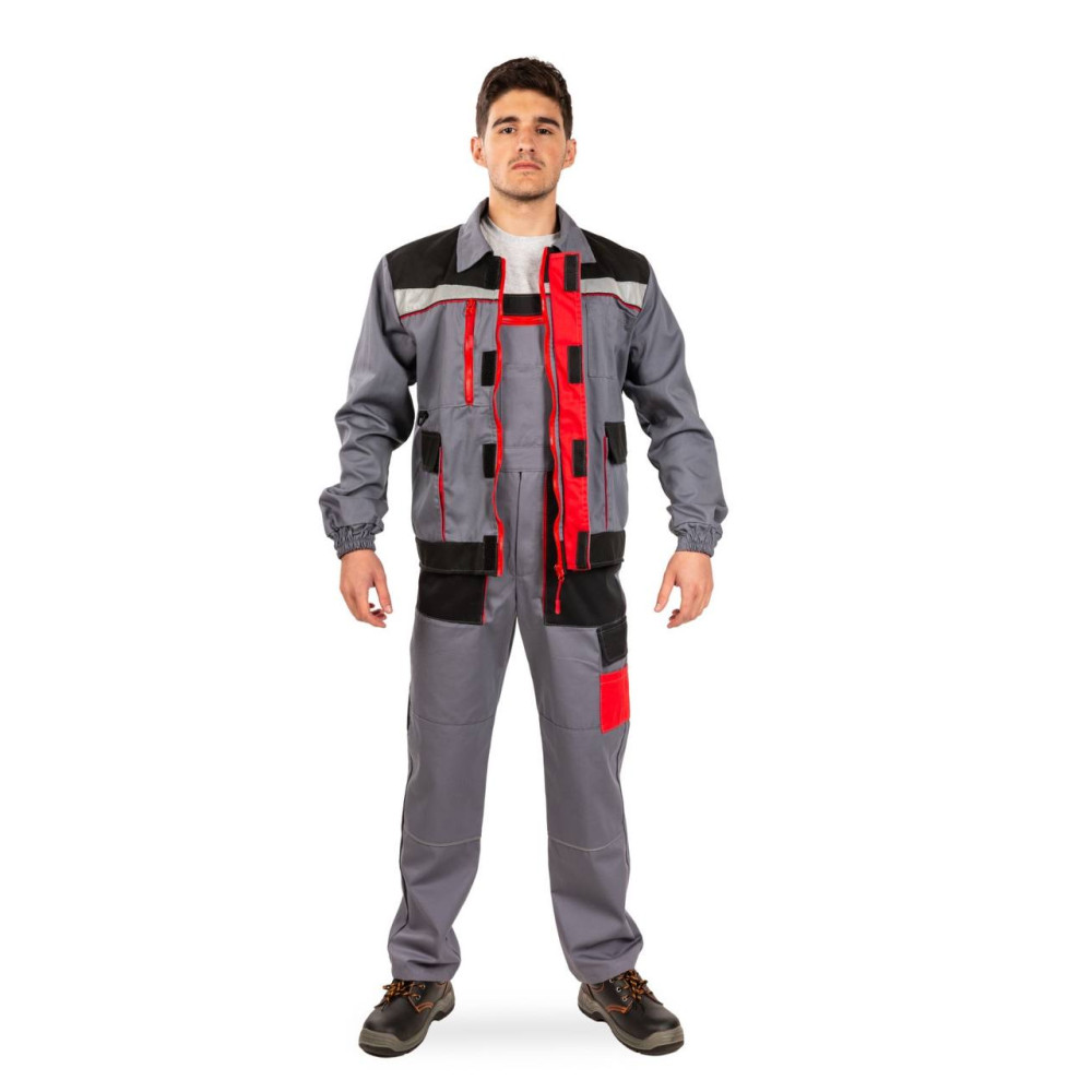 Куртка рабочая весна лето осень МУСТАНГ серый красный черный