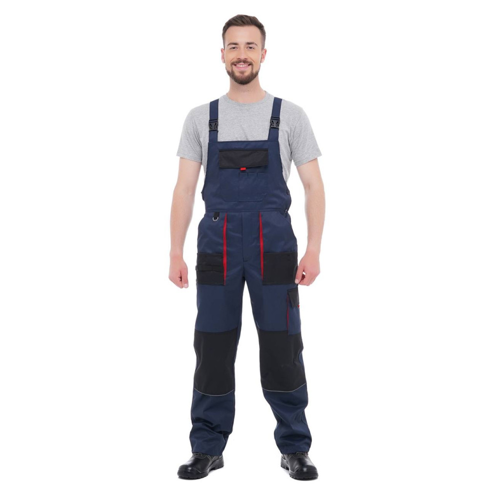 Полукомбинезон рабочий весна лето осень УРБАН темно синий черный