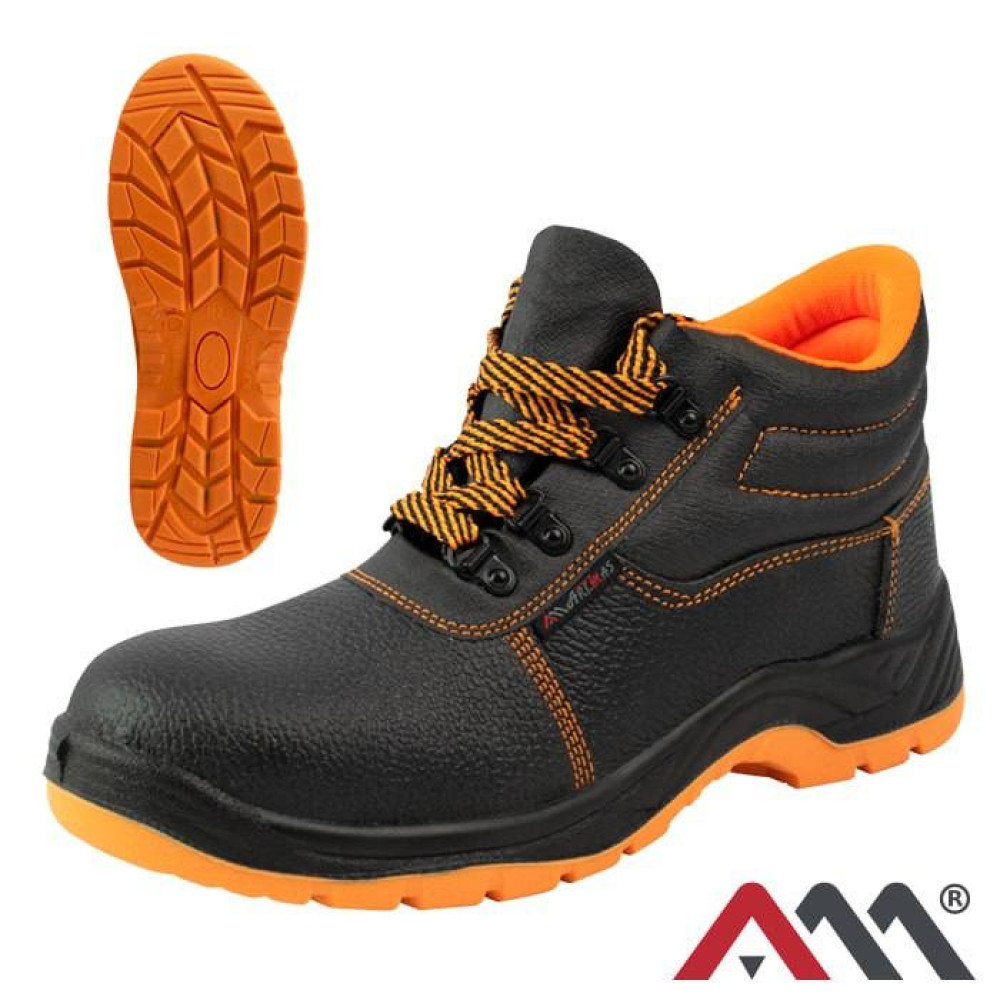 Ботинки туфли рабочие кожа с металлическим носком ArtMas Shoes Comfort Sb O