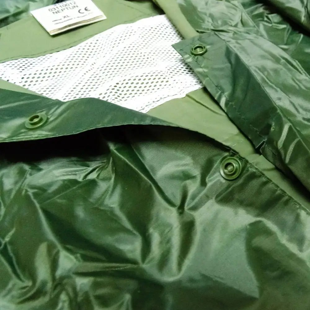 Плащ ПВХ нейлон дождевик влагозащитный LUX зеленый желтый синий