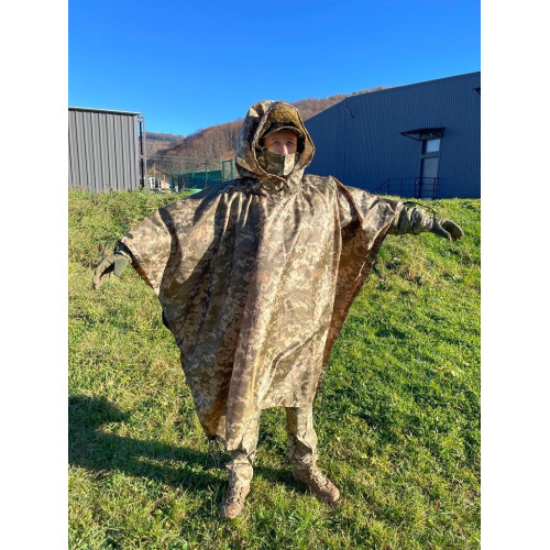 Плащ палатка от дождя PIXEL PROOF WATER пошит по стандартам ДСТУ 100%