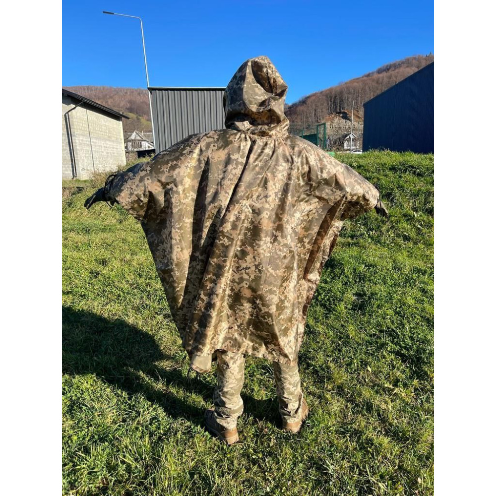 Плащ палатка от дождя PIXEL PROOF WATER пошит по стандартам ДСТУ 100%