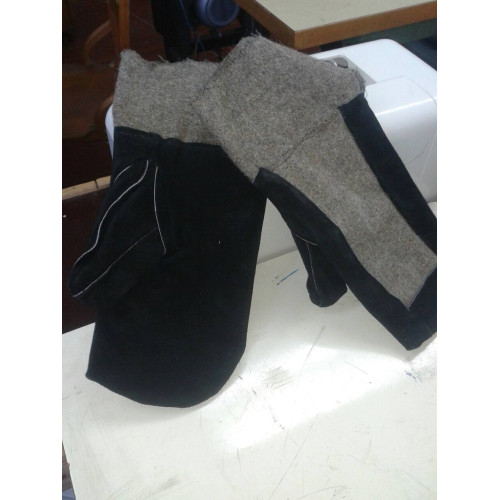 Вачеги рукавицы металлурга сукно+спилок длинные ГОСТ