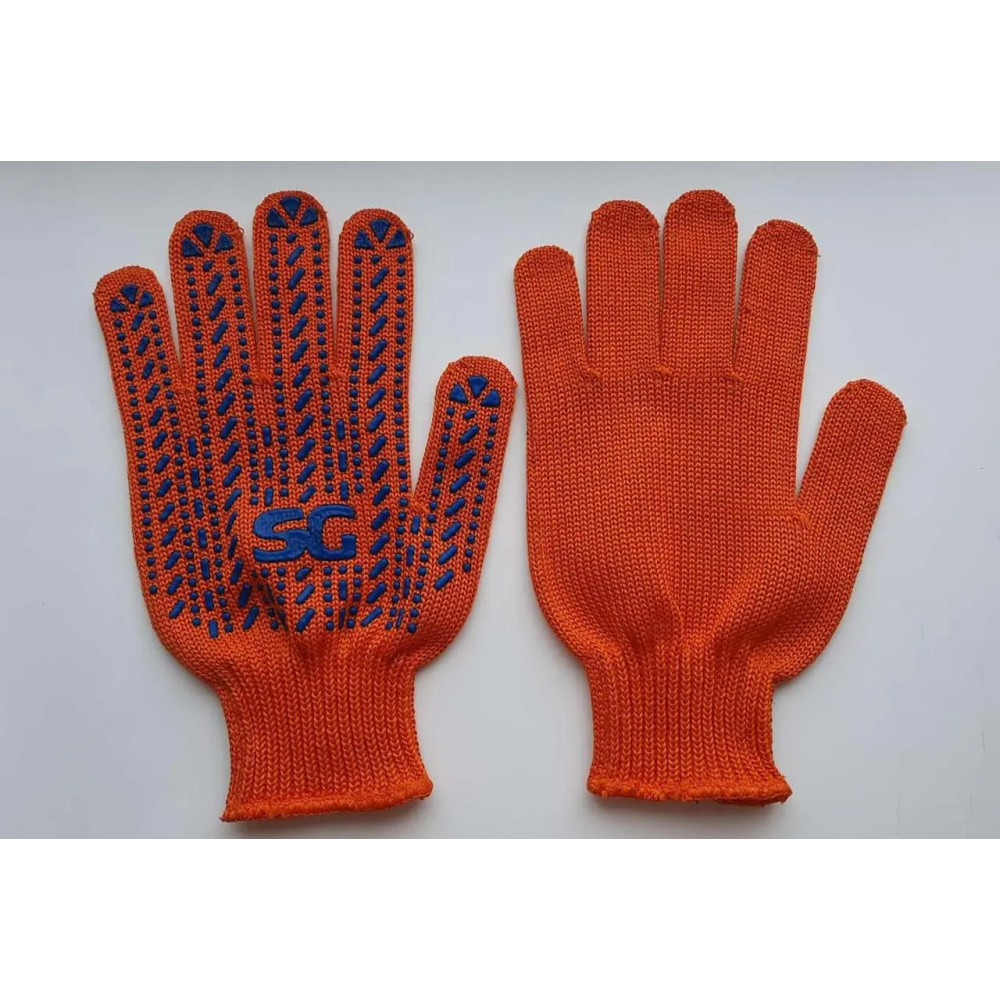 Перчатки трикотажные с ПВХ точкой Люкс качество