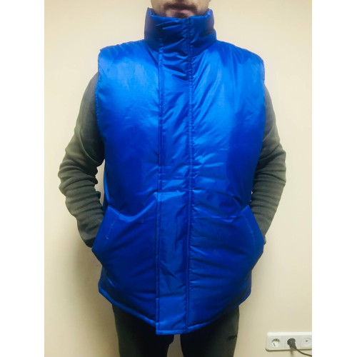 Жилет рабочий утепленный зимний синтепон WORKER NAVY ткань Оксфорд