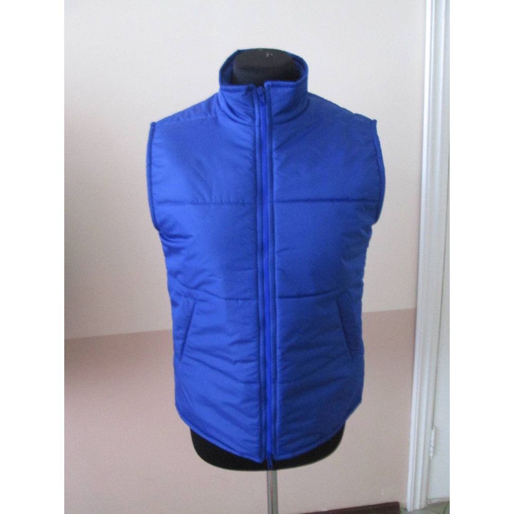 Жилет рабочий утепленный зимний синтепон BLUE PROMO ткань Оксфорд 1