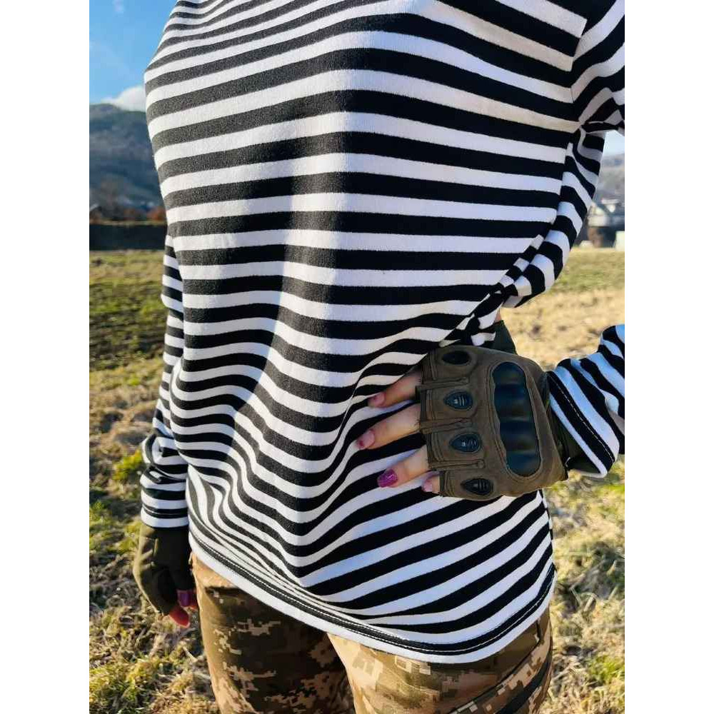 Тельняшка вязаная UKRAINIAN плотная трикотаж 500 грамм 100% ХБ: черная, красная, зеленая, голубая