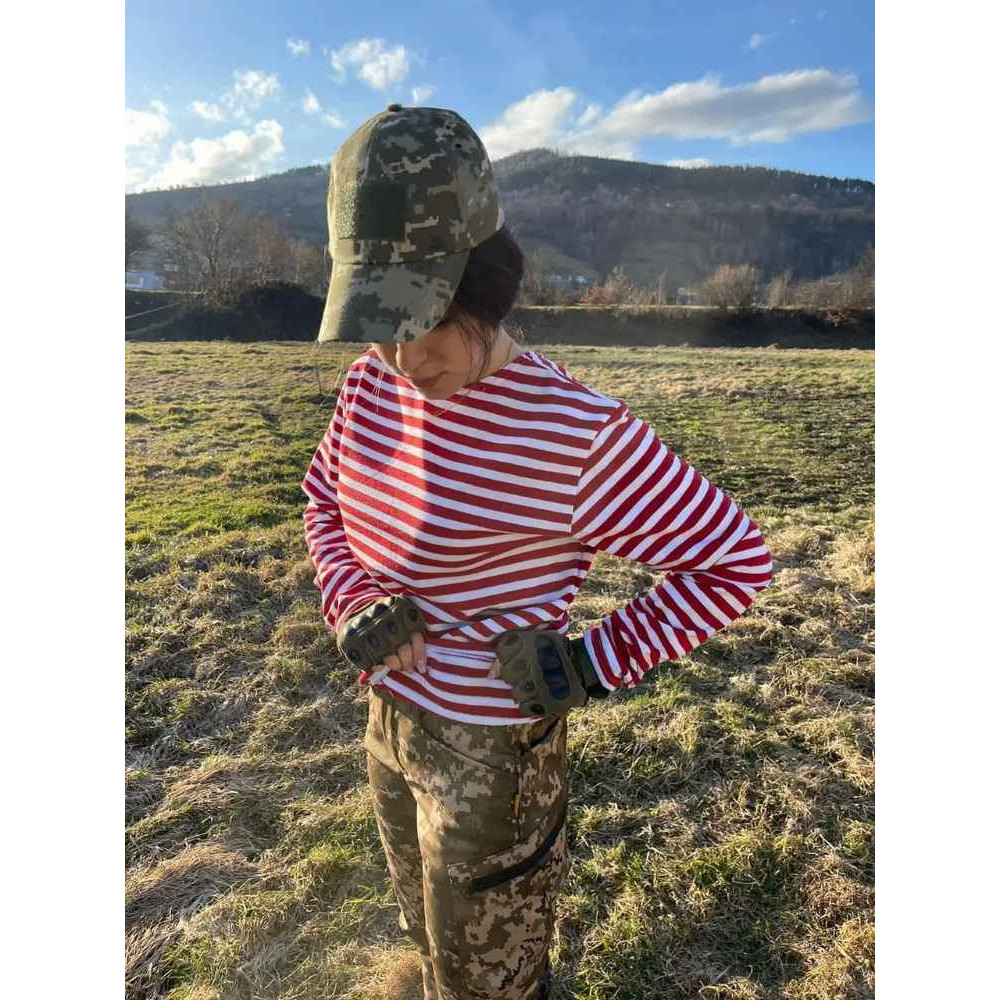 Тельняшка вязаная UKRAINIAN плотная трикотаж 500 грамм 100% ХБ: черная, красная, зеленая, голубая