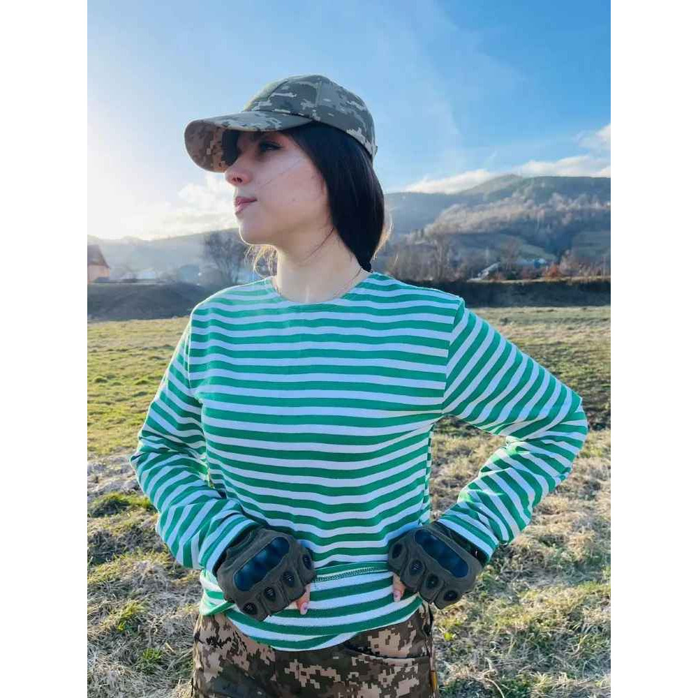 Тельняшка вязаная UKRAINIAN плотная трикотаж 500 грамм 100% ХБ: черная, красная, зеленая, голубая