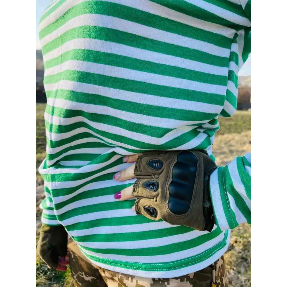 Тельняшка вязаная UKRAINIAN плотная трикотаж 500 грамм 100% ХБ: черная, красная, зеленая, голубая