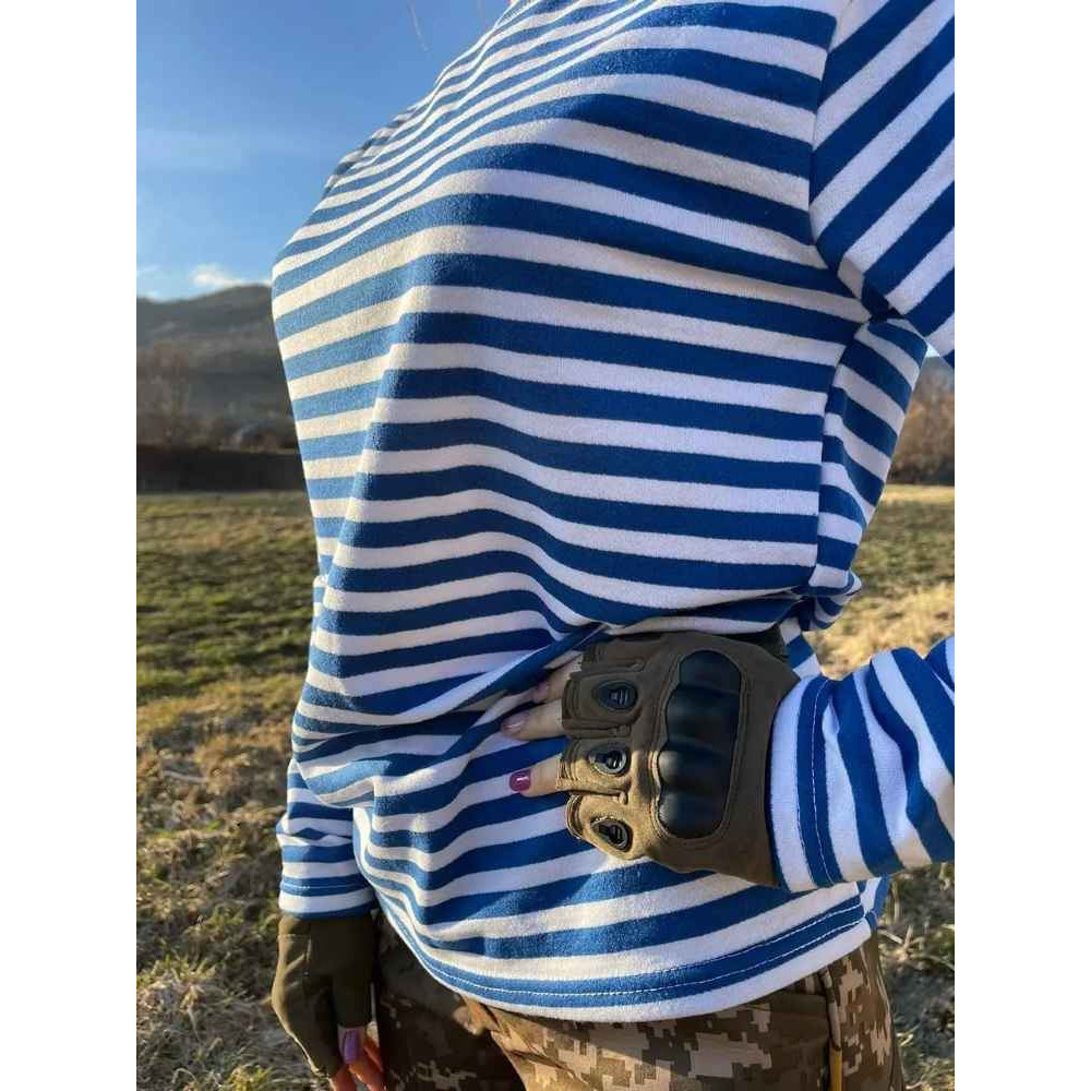 Тельняшка вязаная UKRAINIAN плотная трикотаж 500 грамм 100% ХБ: черная, красная, зеленая, голубая