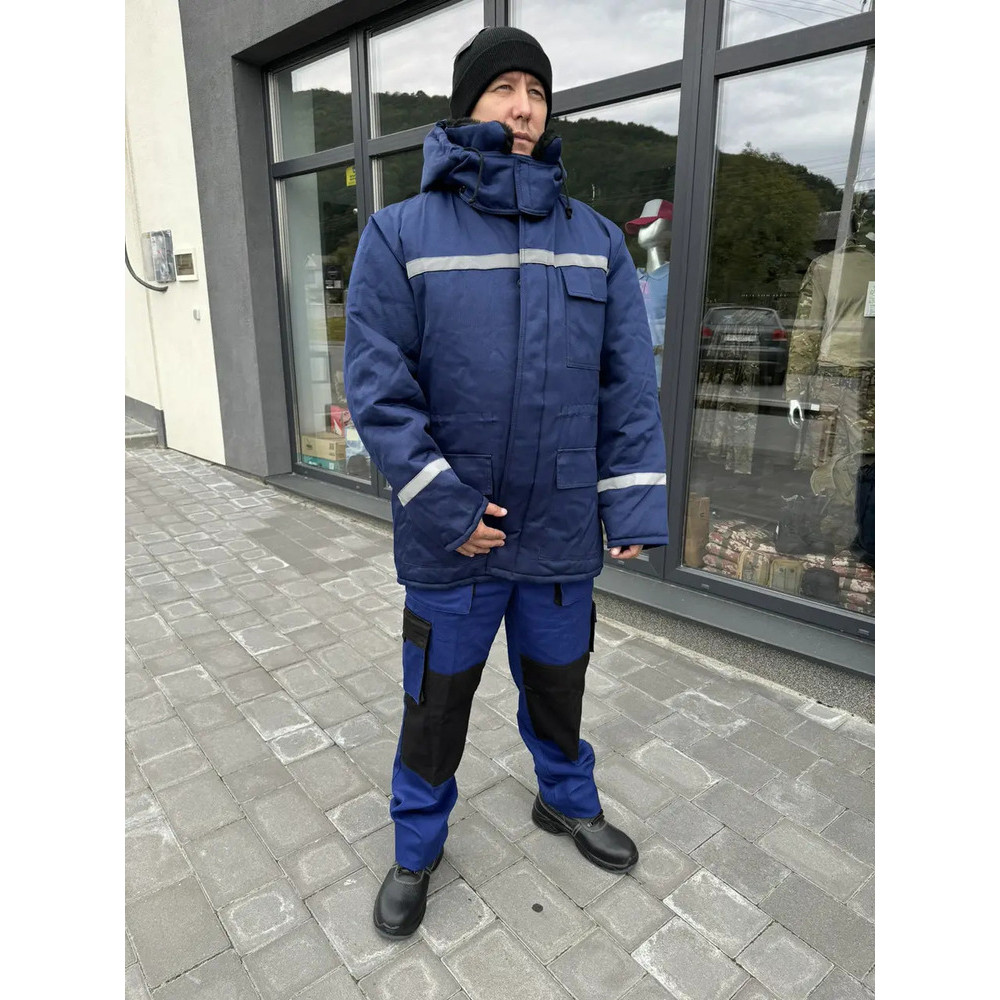 Куртка зимова Service Odyag на синтепоні з СВП смугою VEKTOR