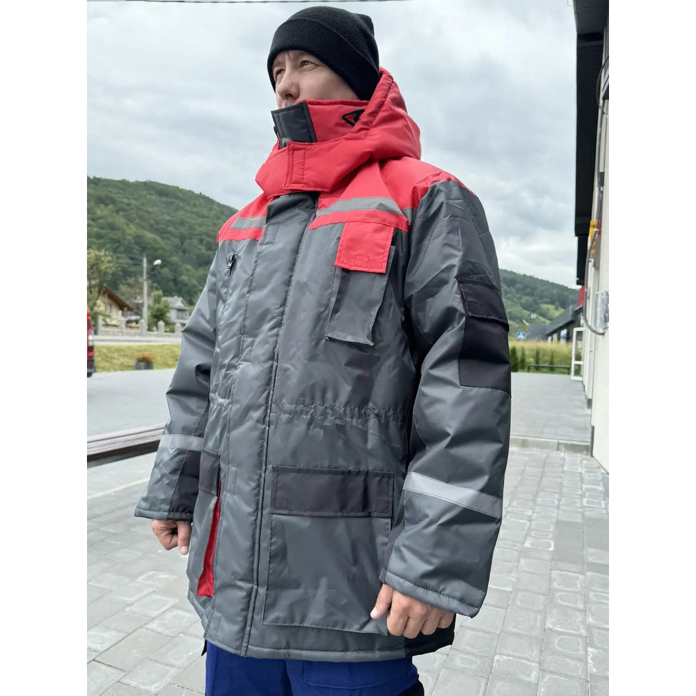 Куртка зимова Service Odyag на синтепоні з СВП смугою COMBI