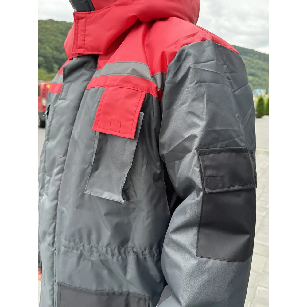 Куртка зимова Service Odyag на синтепоні з СВП смугою COMBI