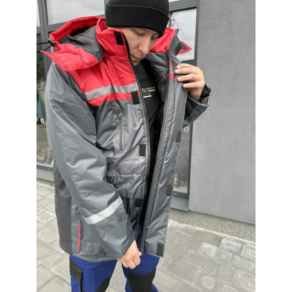 Куртка зимова Service Odyag на синтепоні з СВП смугою COMBI