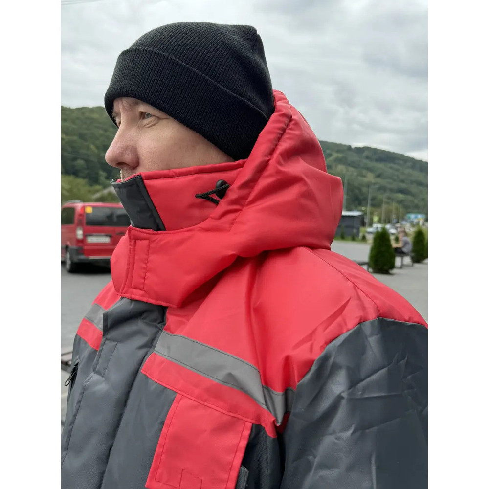 Куртка зимова Service Odyag на синтепоні з СВП смугою COMBI