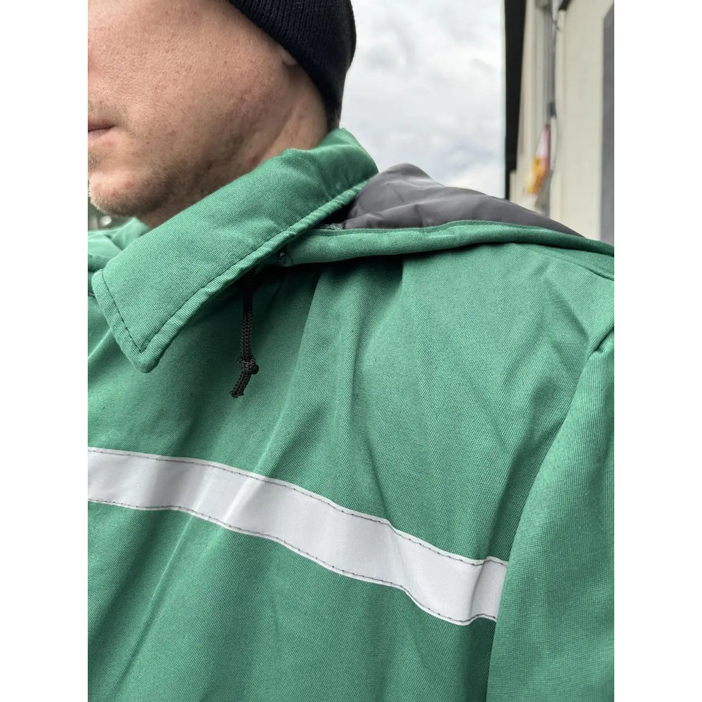 Куртка зимова Service Odyag на синтепоні з СВП смугою UNIVERCE колір зелений