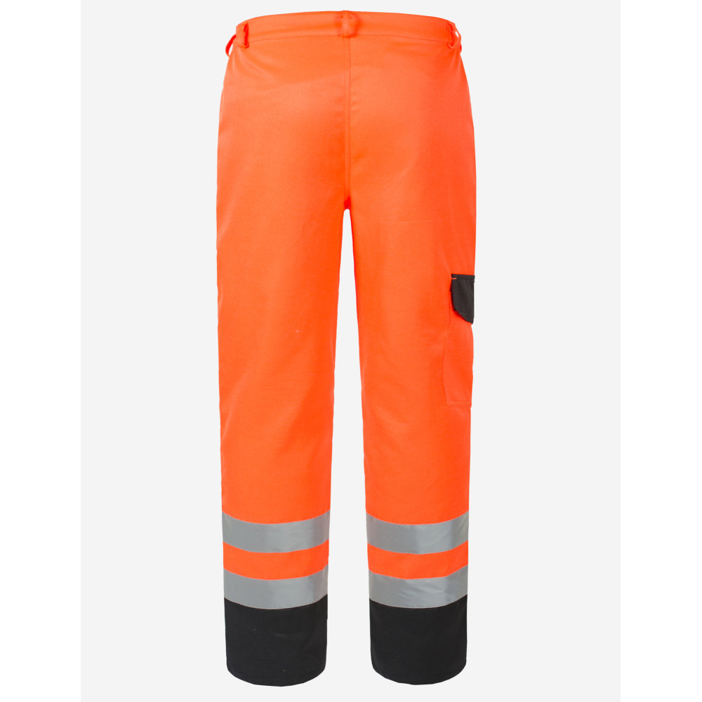 Брюки сигнальные FLASH оранжево-черные Service Odyag