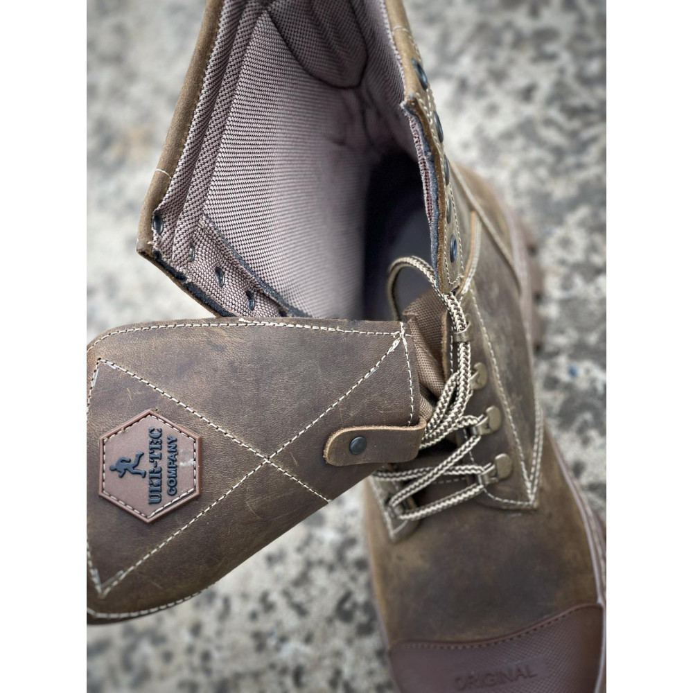 Берцы кожа весна лето Service Odyag Kiborg Koyot Black койот черный