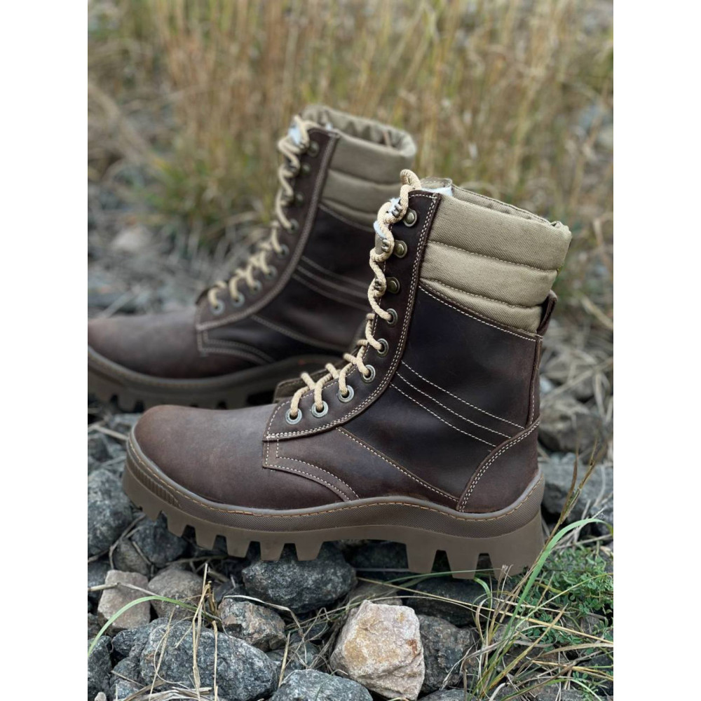 Берцы зимние на меху Service Odyag Ястреб Койот