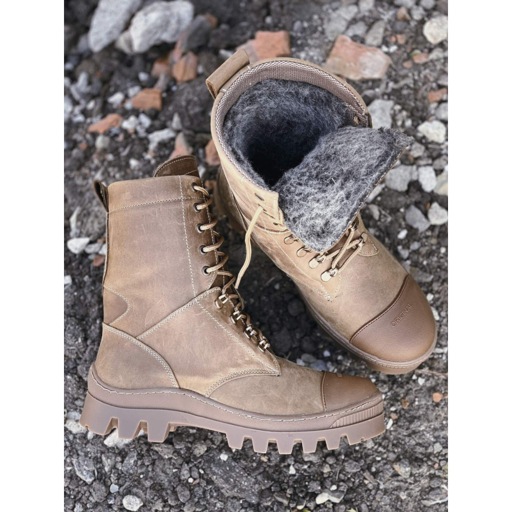 Берцы зимние на меху Service Odyag Kiborg койот