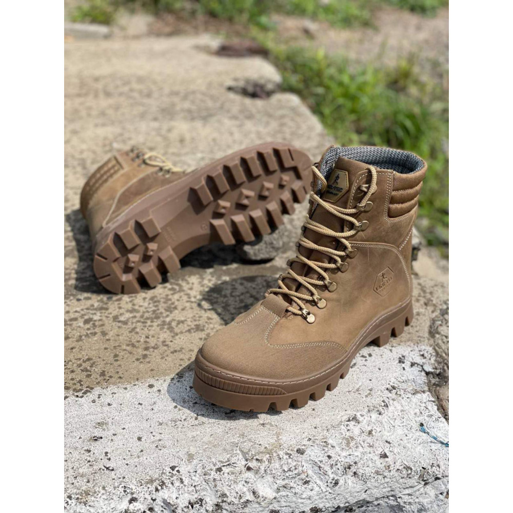 Ботинки кожа Service Odyag весна лето на мембране Кобра койот