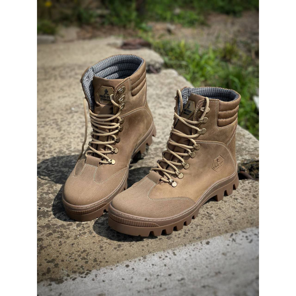 Ботинки кожа Service Odyag весна лето на мембране Кобра койот