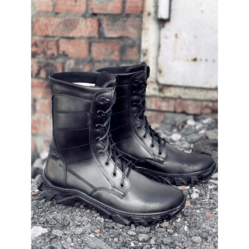 Берцы зимние Service Odyag EVOLUTION (ГЛАДКАЯ КОЖА) черные