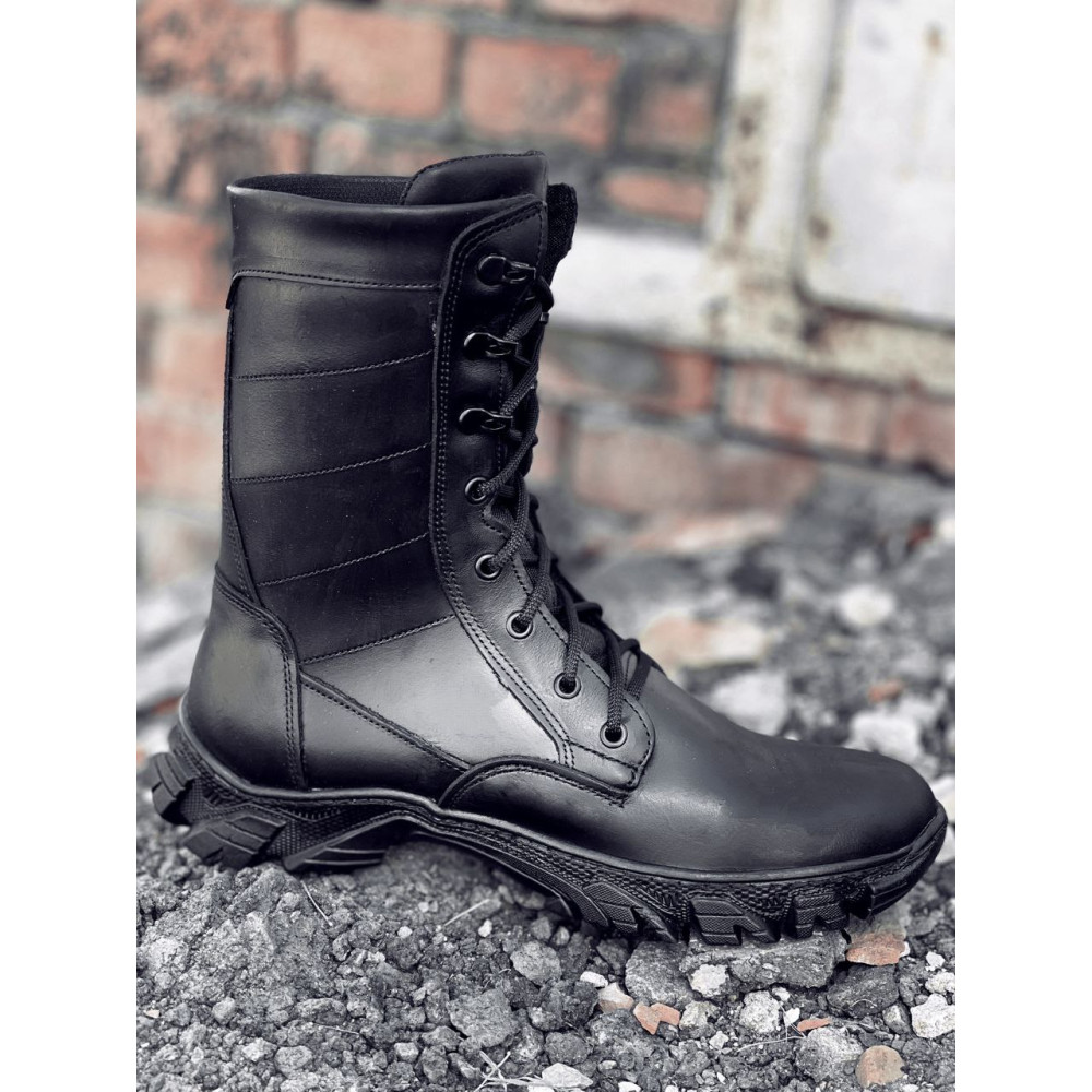 Берцы зимние Service Odyag EVOLUTION (ГЛАДКАЯ КОЖА) черные