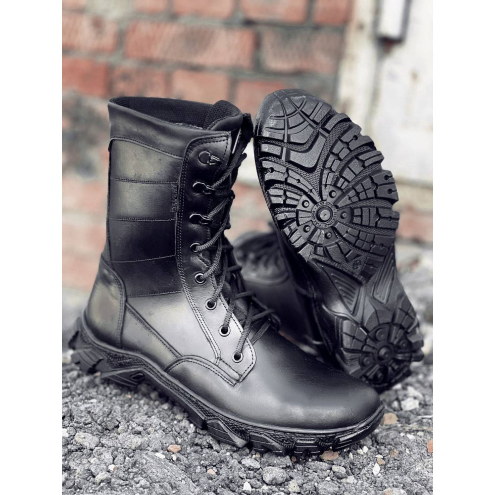 Берцы зимние Service Odyag EVOLUTION (ГЛАДКАЯ КОЖА) черные