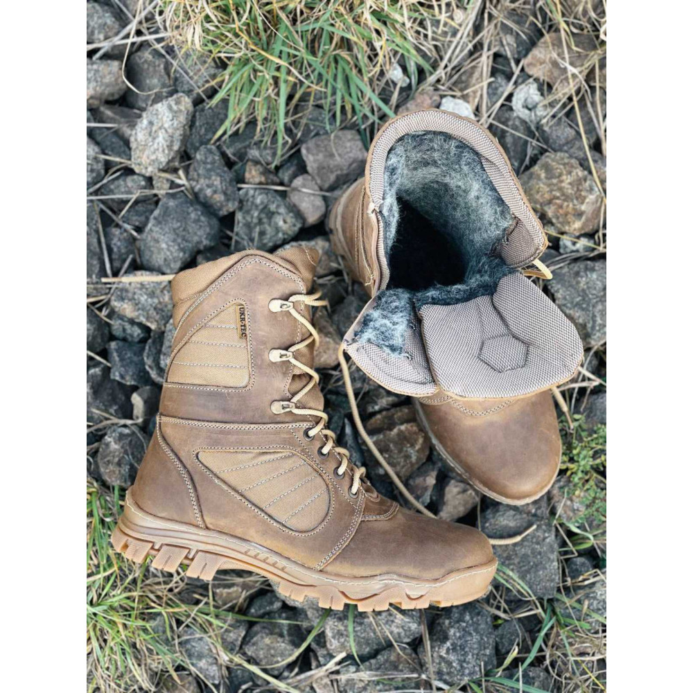 Берцы зимние на меху Service Odyag Гладиатор Койот