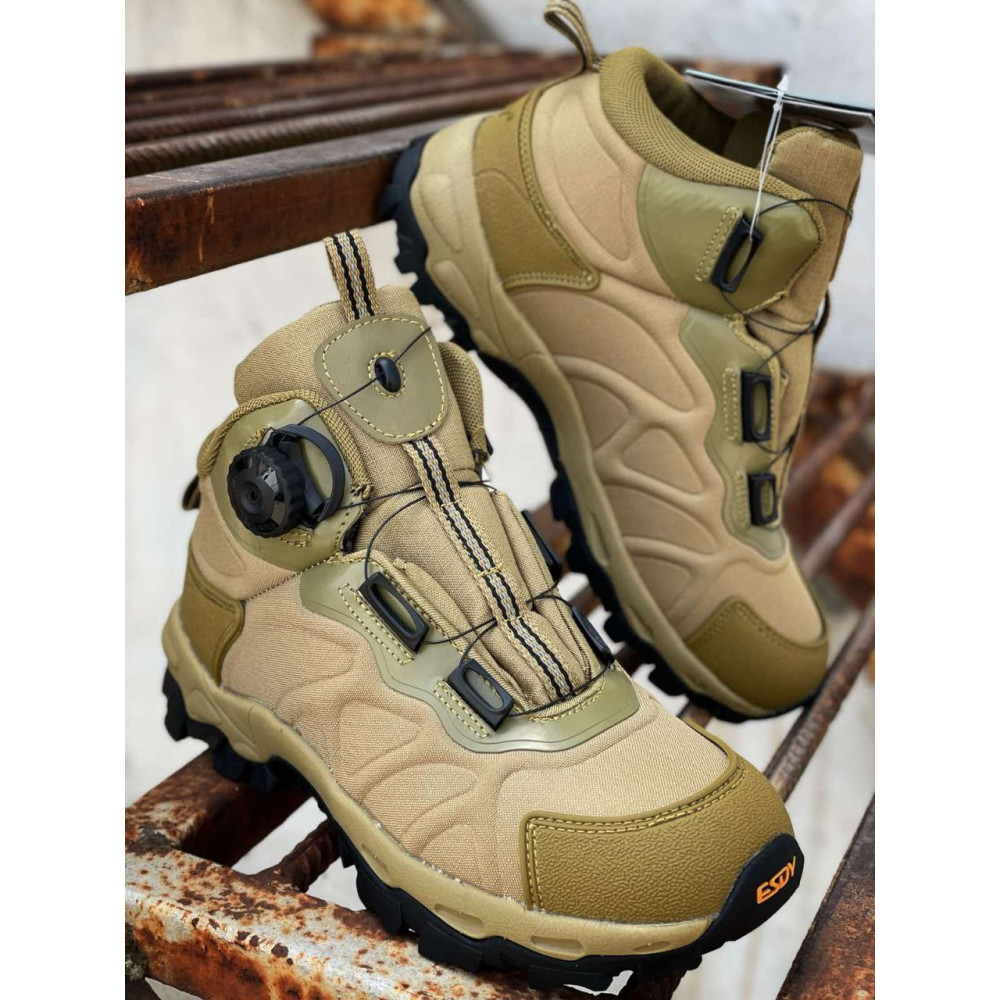 Ботинки Esdy Service Odyag на автозавязке мембрана цвет Койот Олива 1