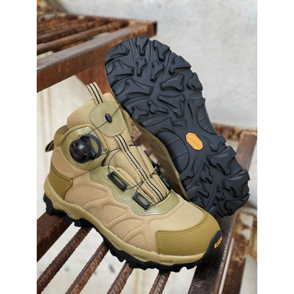 Ботинки Esdy Service Odyag на автозавязке мембрана цвет Койот Олива 1