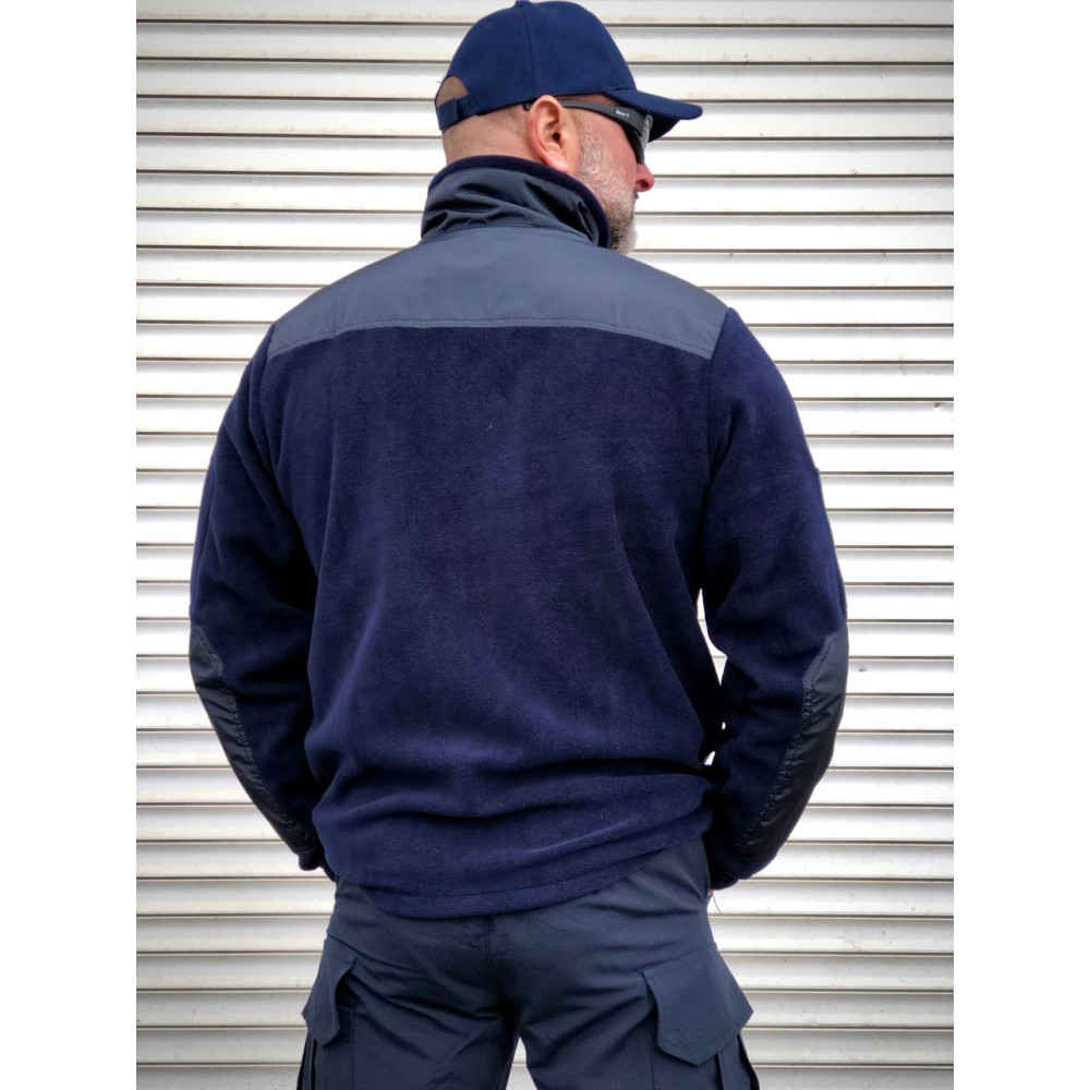 Кофта флисовая ДСНС синий качество Премиум