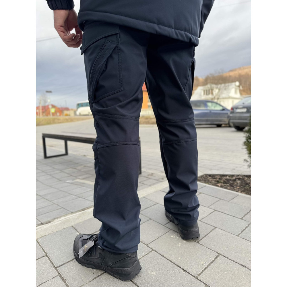Брюки ДСНС Полиция МЧС на флисе софтшелл Soft Shеll