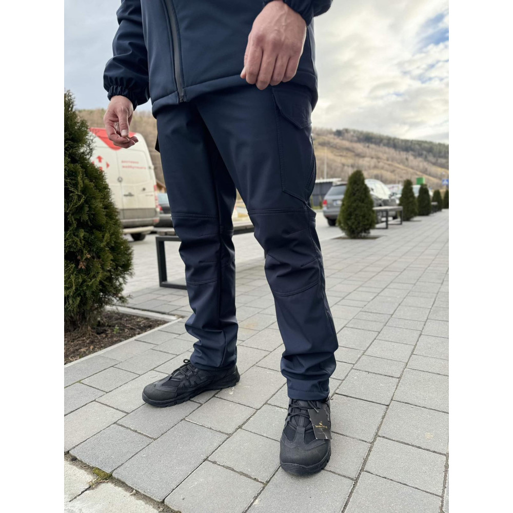 Брюки ДСНС Полиция МЧС на флисе софтшелл Soft Shеll